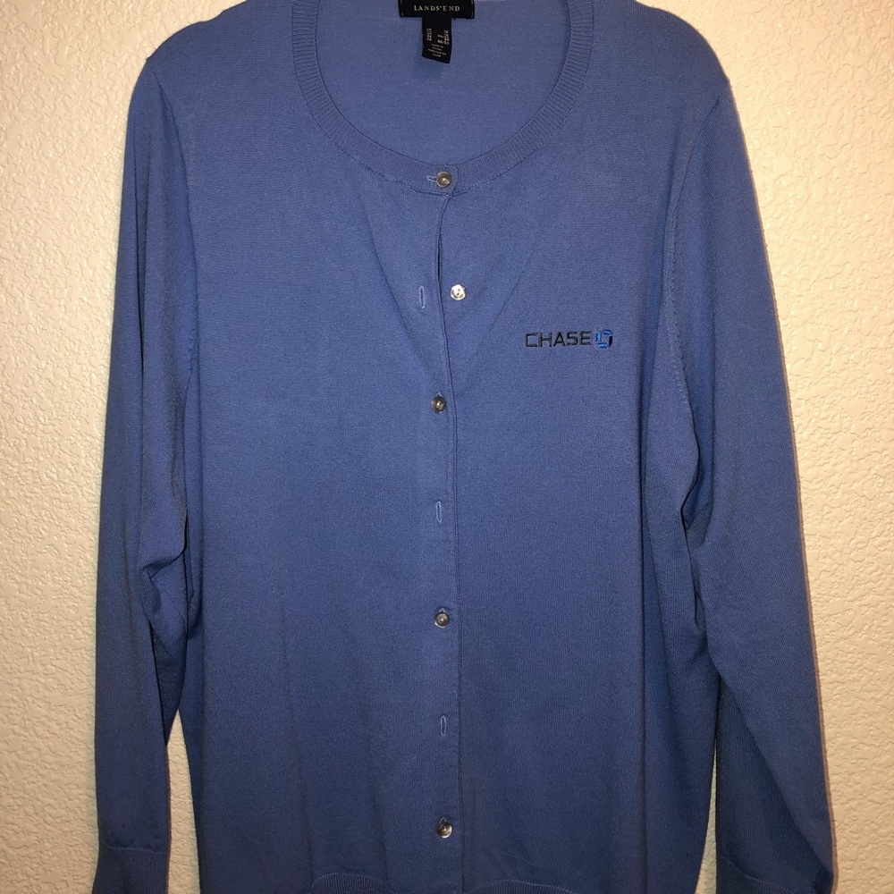 Chase Bank Uniform Cardigan.